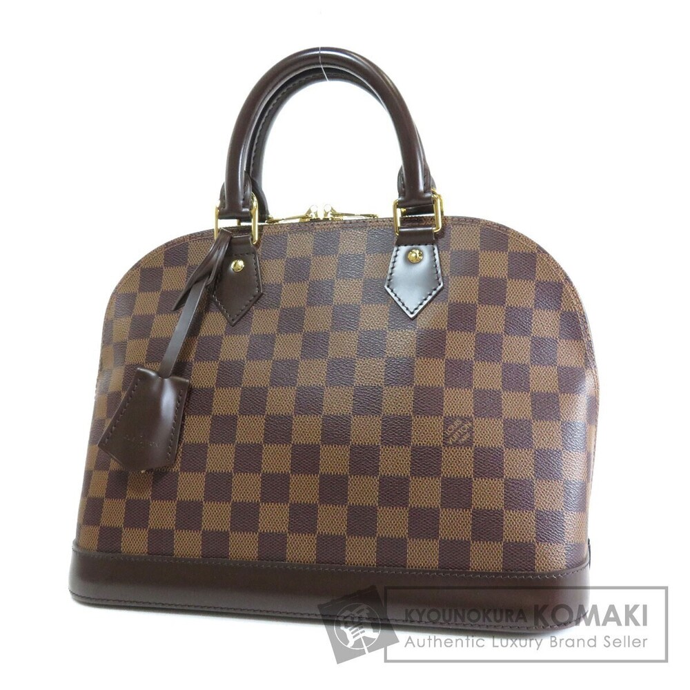 Louis Vuitton Alma Top Handle Bag Damier Canvas Brown